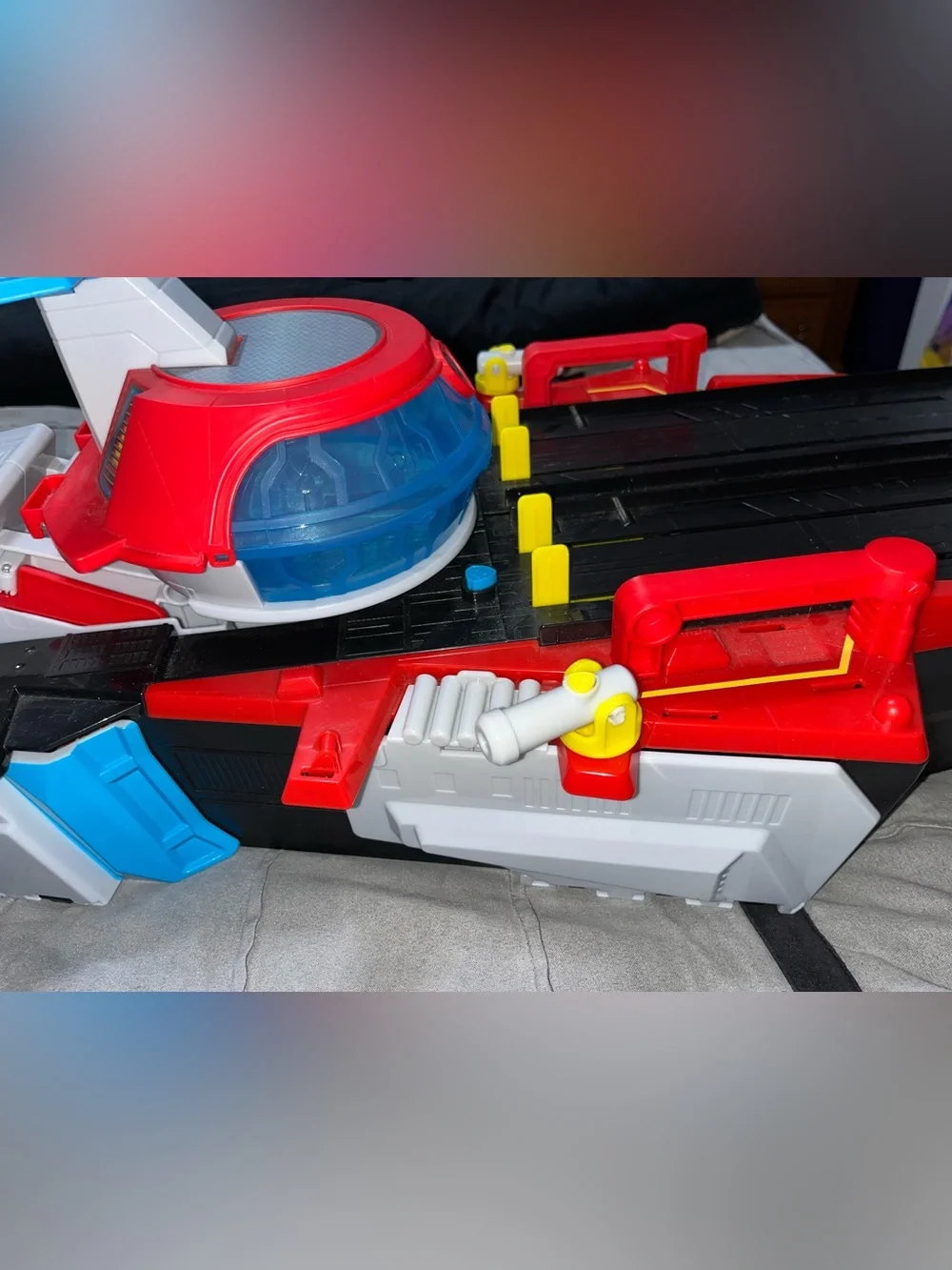 PAW Patrol The Mighty Movie Aircraft Carrier HQ - EXCELLENT CONDITION